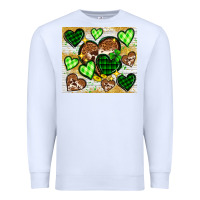 White St. Patrick's Day hearts tumbler Premium Sweatshirt - Neo Western
