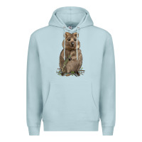 Blue Mist Quokka Premium Hoodie - LillyAllenDesigns