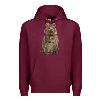 Burgundy Quokka Premium Hoodie - LillyAllenDesigns