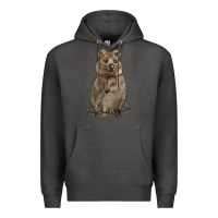 Charcoal Heather Quokka Premium Hoodie - LillyAllenDesigns