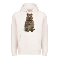 Pale Pink Quokka Premium Hoodie - LillyAllenDesigns