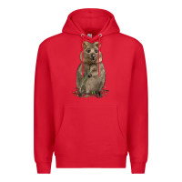 Red Quokka Premium Hoodie - LillyAllenDesigns