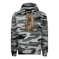 Slate Camo Quokka Premium Hoodie - LillyAllenDesigns
