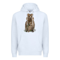 White Quokka Premium Hoodie - LillyAllenDesigns