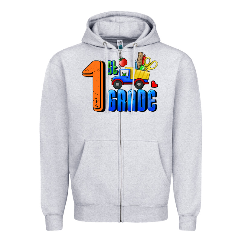 First Grade Zipper Hoodie by RanaPortraitStore | Teevron