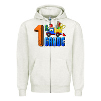 Oatmeal Heather First Grade Zipper Hoodie - RanaPortraitStore