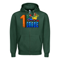 Sports Green First Grade Zipper Hoodie - RanaPortraitStore