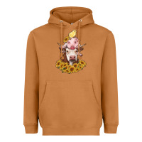 Meerkat cow with pig and chick Heavyweight Hoodie - RanaPortraitStore