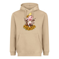 Mushroom cow with pig and chick Heavyweight Hoodie - RanaPortraitStore