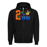 Black Second Grade Zipper Hoodie - RanaPortraitStore