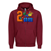 Burgundy Second Grade Zipper Hoodie - RanaPortraitStore