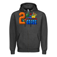 Charcoal Heather Second Grade Zipper Hoodie - RanaPortraitStore