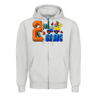 Dove Grey Second Grade Zipper Hoodie - RanaPortraitStore