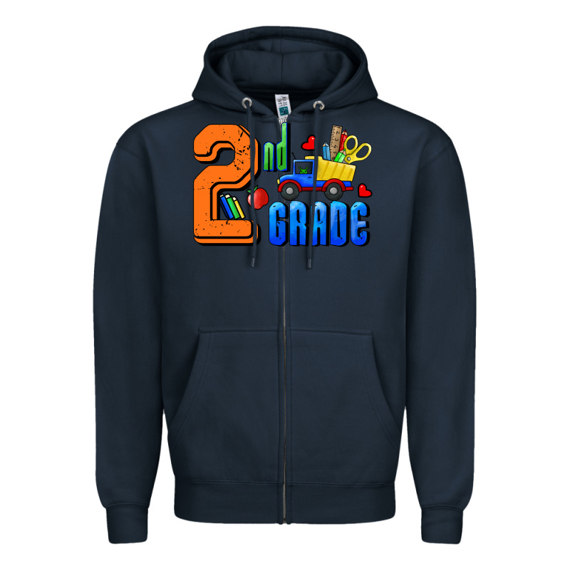 Second Grade Zipper Hoodie by RanaPortraitStore | Teevron
