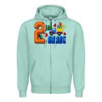 Seafoam Second Grade Zipper Hoodie - RanaPortraitStore