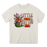 Cream Little Miss Cotton Tail Heavy Core Tee - CowhideDigitalArt