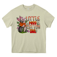 Mossy Little Miss Cotton Tail Heavy Core Tee - CowhideDigitalArt