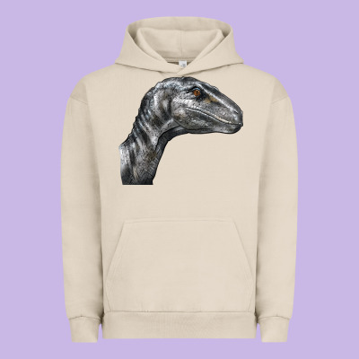 Velociraptor Face Urban Hoodie Designed By Lillyallendesigns