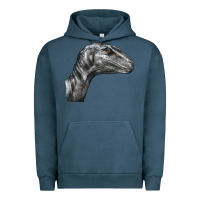 Pigment Midnight Navy Velociraptor Face Urban Hoodie - LillyAllenDesigns