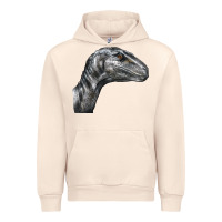 Sandshell Velociraptor Face Urban Hoodie - LillyAllenDesigns