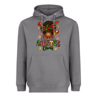 Storm Auntie Claus Afro Messy Bun Heavyweight Hoodie - texasbilliewilder