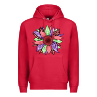 Cardinal easter spring sunflower Premium Hoodie - Jasminsmagicworld