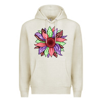 Oatmeal Heather easter spring sunflower Premium Hoodie - Jasminsmagicworld