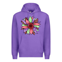 Purple easter spring sunflower Premium Hoodie - Jasminsmagicworld