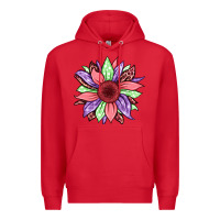 Red easter spring sunflower Premium Hoodie - Jasminsmagicworld
