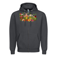Smoke floral hustler coffee cups Zipper Hoodie - texasbilliewilder