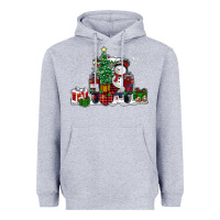 Heather Grey christmas truck Heavyweight Hoodie - RanaPortraitStore