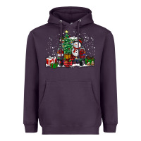 Plum christmas truck Heavyweight Hoodie - RanaPortraitStore