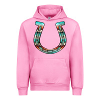 Fuchsia Pink serape turquoise horseshoe Urban Hoodie - Jasminsmagicworld