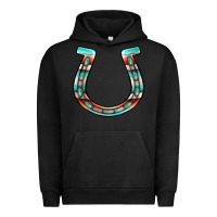 Pigment Black serape turquoise horseshoe Urban Hoodie - Jasminsmagicworld