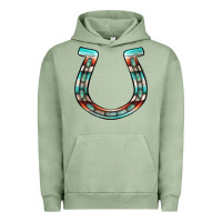 Pigment Oil Green serape turquoise horseshoe Urban Hoodie - Jasminsmagicworld