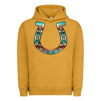 Pigment Peanut Butter serape turquoise horseshoe Urban Hoodie - Jasminsmagicworld