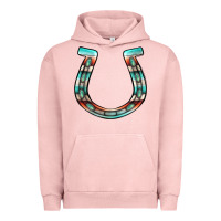 Pigment Salmon serape turquoise horseshoe Urban Hoodie - Jasminsmagicworld