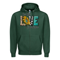 Sports Green for the love of sunshine Zipper Hoodie - texasbilliewilder