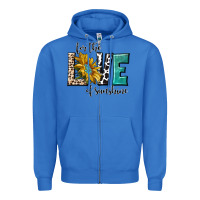True Royal for the love of sunshine Zipper Hoodie - texasbilliewilder