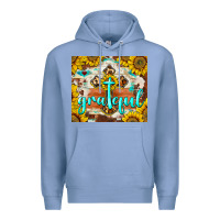 Colony Blue grateful cross Premium Hoodie - BarkalooDesign