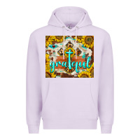 Lilac grateful cross Premium Hoodie - BarkalooDesign