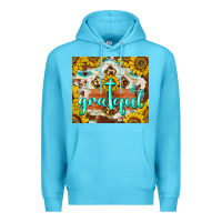 Ocean Blue grateful cross Premium Hoodie - BarkalooDesign