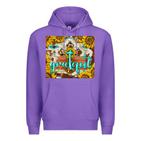 Purple grateful cross Premium Hoodie - BarkalooDesign