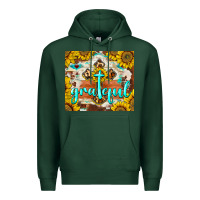 Sports Green grateful cross Premium Hoodie - BarkalooDesign