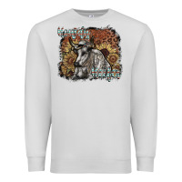 Dove Grey howdy heifer Premium Sweatshirt - SublimationCraftShop