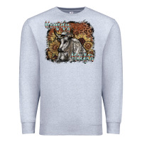 Heather Grey howdy heifer Premium Sweatshirt - SublimationCraftShop