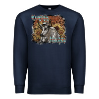 Navy howdy heifer Premium Sweatshirt - SublimationCraftShop