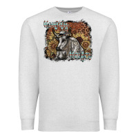 Oatmeal Heather howdy heifer Premium Sweatshirt - SublimationCraftShop