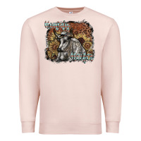 Pale Pink howdy heifer Premium Sweatshirt - SublimationCraftShop