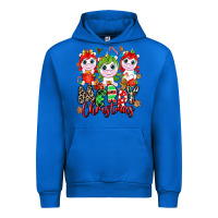 Cobalt Merry Christmas unicorns Urban Hoodie - NancyCooperArtShop